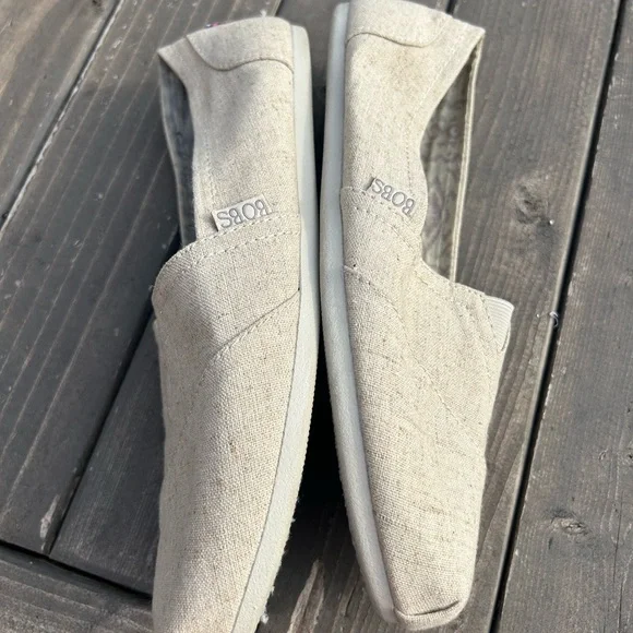 Bobs from Skechers  Womens Taupe Slip on Shoes Memory Foam Size 9 Comfort - Picture 6 of 9